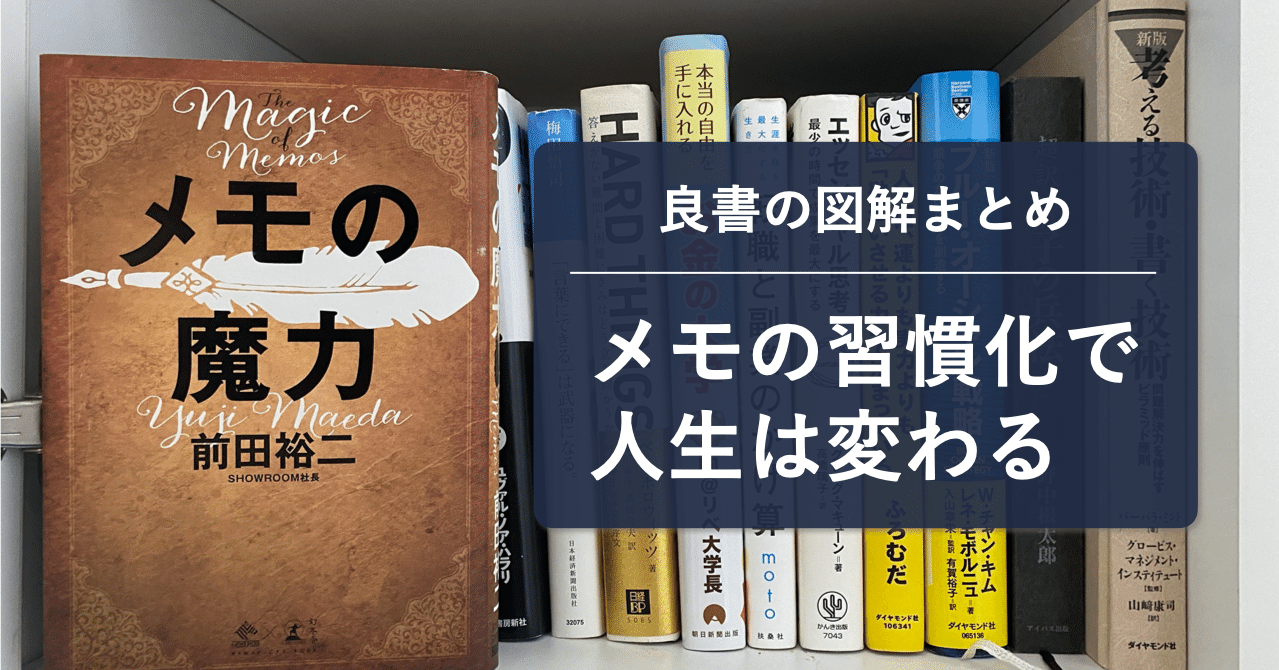 ZS QR メモの魔力 QL NZ図解『メモの魔力』前田裕二｜書評と感想