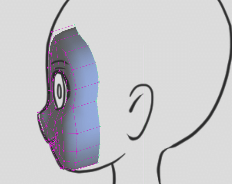 デフォルメキャラ３dモデリング 頭のモデリング Chn Note