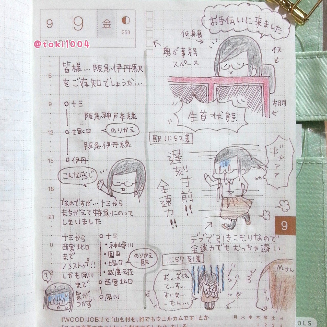 あなたは見たことあるだろうか ひきこもりデブの全速力を ほぼ日手帳 ほぼ日 手帳 コミックエッセイ 絵日記 絵 イラスト エッセイ 漫画 おうちノート部 手帳タイム イ イラストレーターとき Note