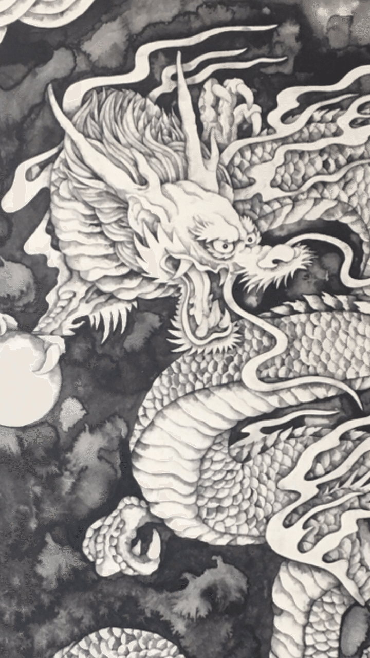 安保真の 昇龍 現代墨絵作家 安保真オフィシャル Note 安保真の 昇龍 現代墨絵作家 安保真オフィシャル Note