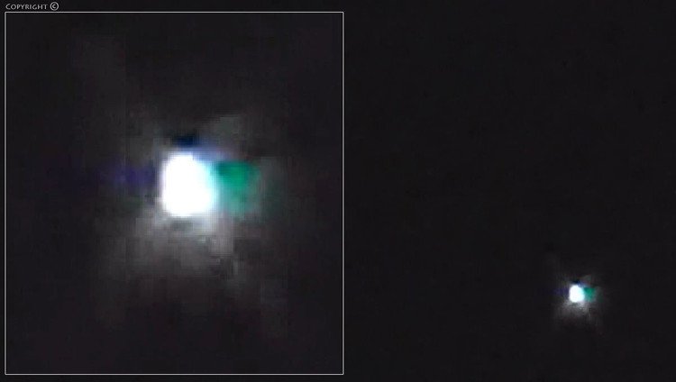 この画像は動画に投稿した映像から切り出した静止画像です。個別の説明は省略しますが、時々色が変わる瞬間が映っています。同じ星のnote（2016.9.4-1）の続きです。