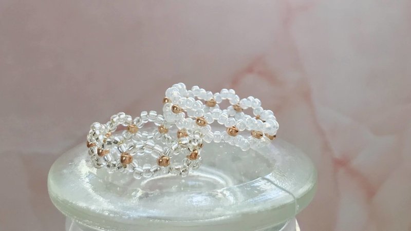 レーシーなビーズリング応用編 ビーズドール作家haru Note