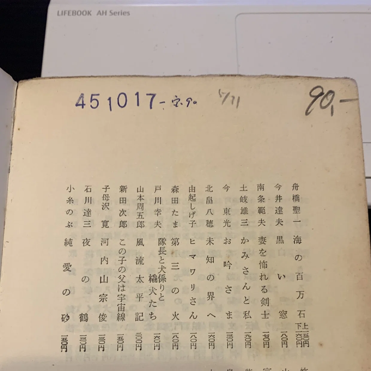 古本で買った源氏鶏太の前の持ち主の行動を考える日常系ミステリ（大噓 