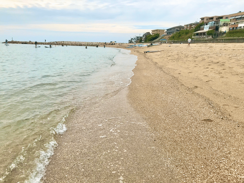 林崎松江海岸にて 心から癒されるということ はけ と野川のお散歩セラピー Note