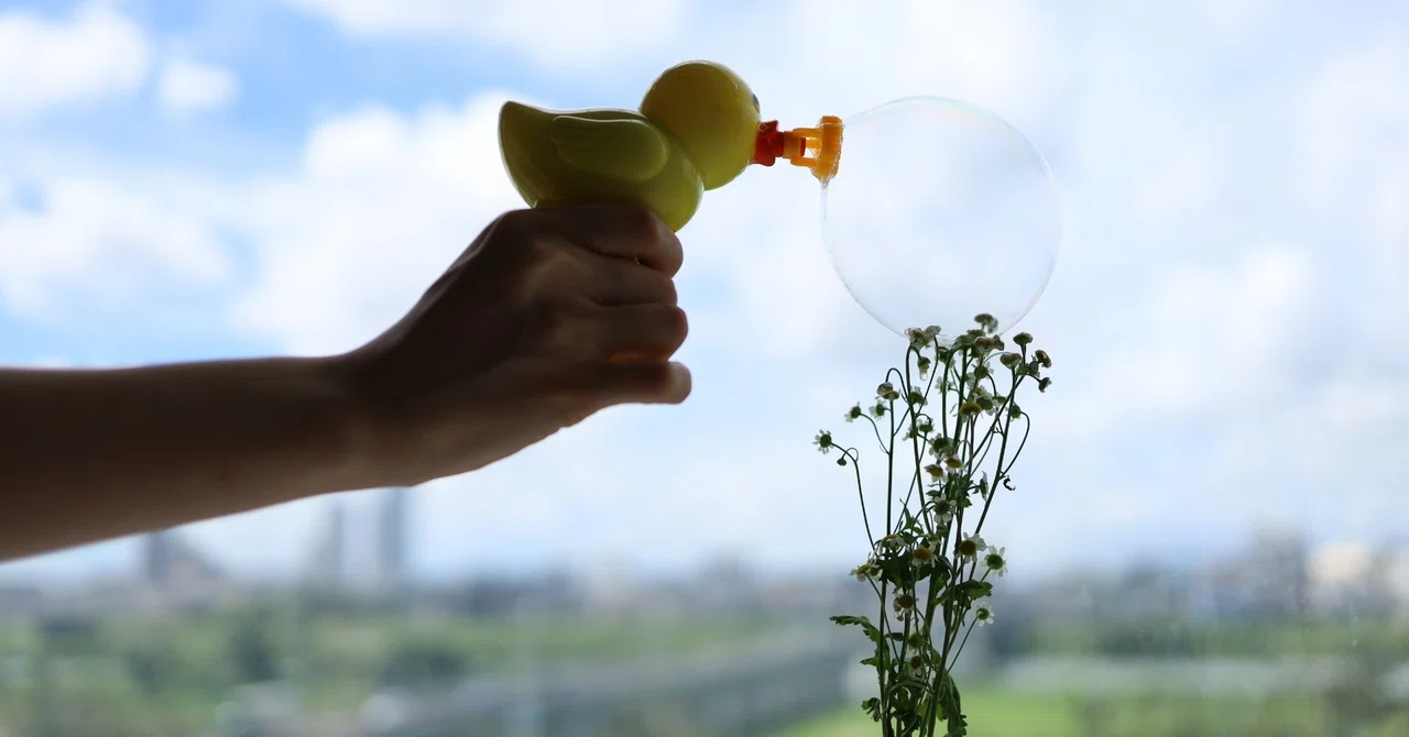 シャボン玉を撮ろう」キャンペーンの入賞フォトレシピの撮り方を実践し 