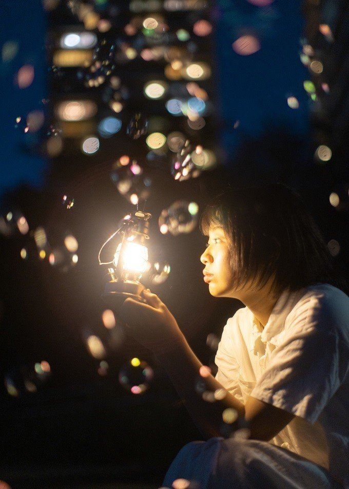 シャボン玉を撮ろう」キャンペーンの入賞フォトレシピの撮り方を実践し 