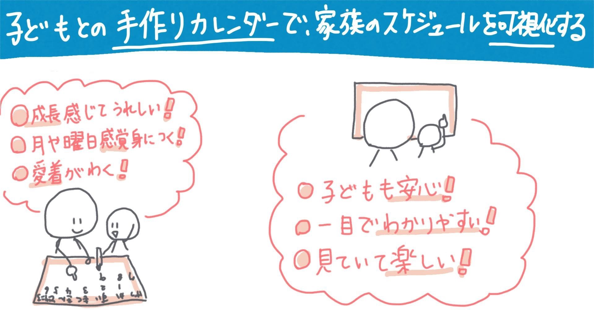 子どもとの手作りカレンダーで 家族のスケジュールを可視化する 晴歌 Note
