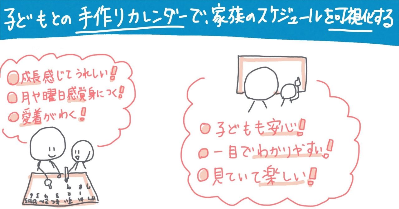 子どもとの手作りカレンダーで 家族のスケジュールを可視化する 晴歌 Note