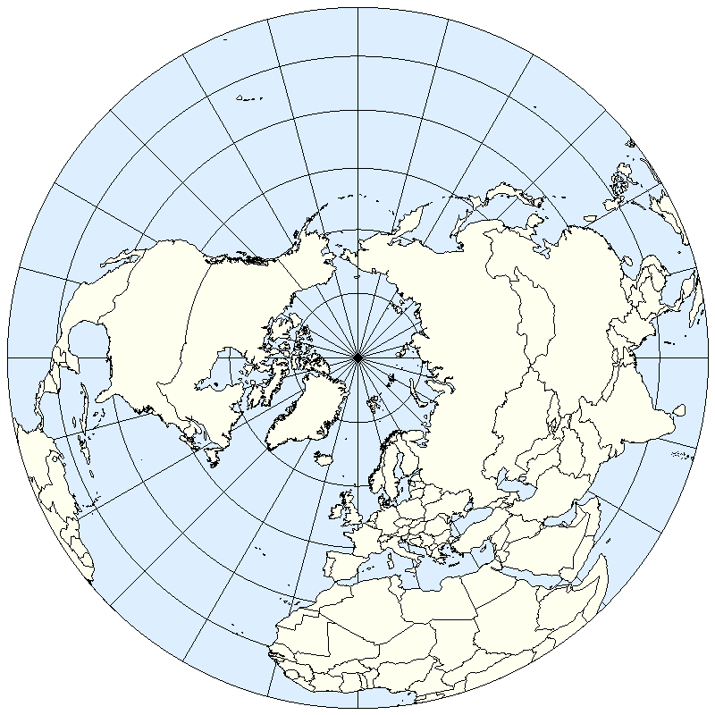 地球　地図　北　タイムゾーン