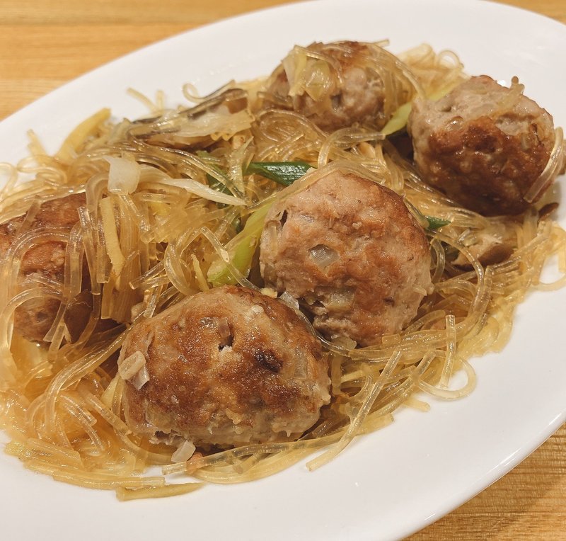 肉だんごと春雨の甘辛煮 ごっこ食堂 ナオフク ごっこ食堂店主 Note 肉だんごと春雨の甘辛煮 ごっこ食堂 ナオフク ごっこ食堂店主 Note