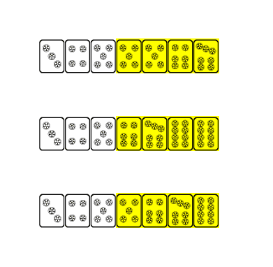 麻雀早見表シリーズ(5) 7枚形の体系的整理：順子を中心に 