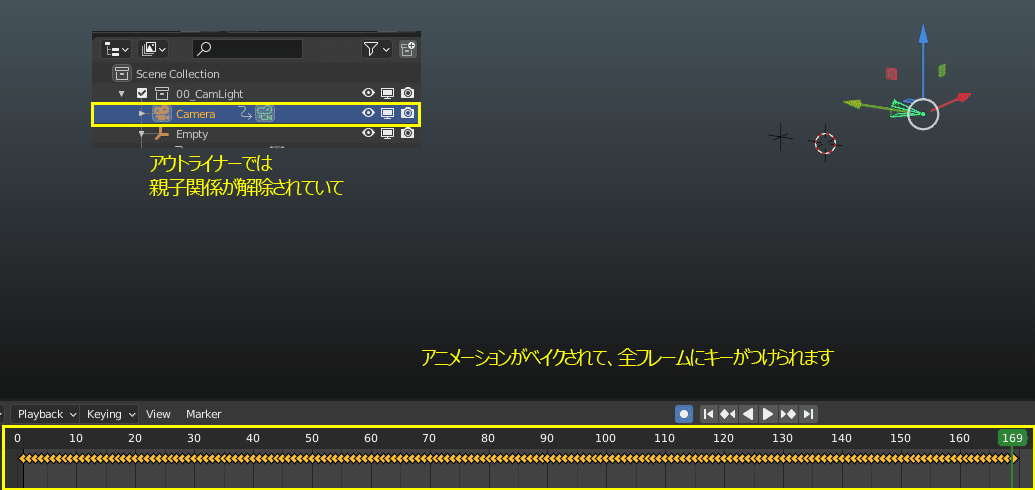 Blender 3dsmaxへカメラを Tox Note