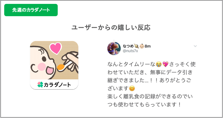 先週のカラダノート 年9月21日 9月25日 株式会社カラダノート Note