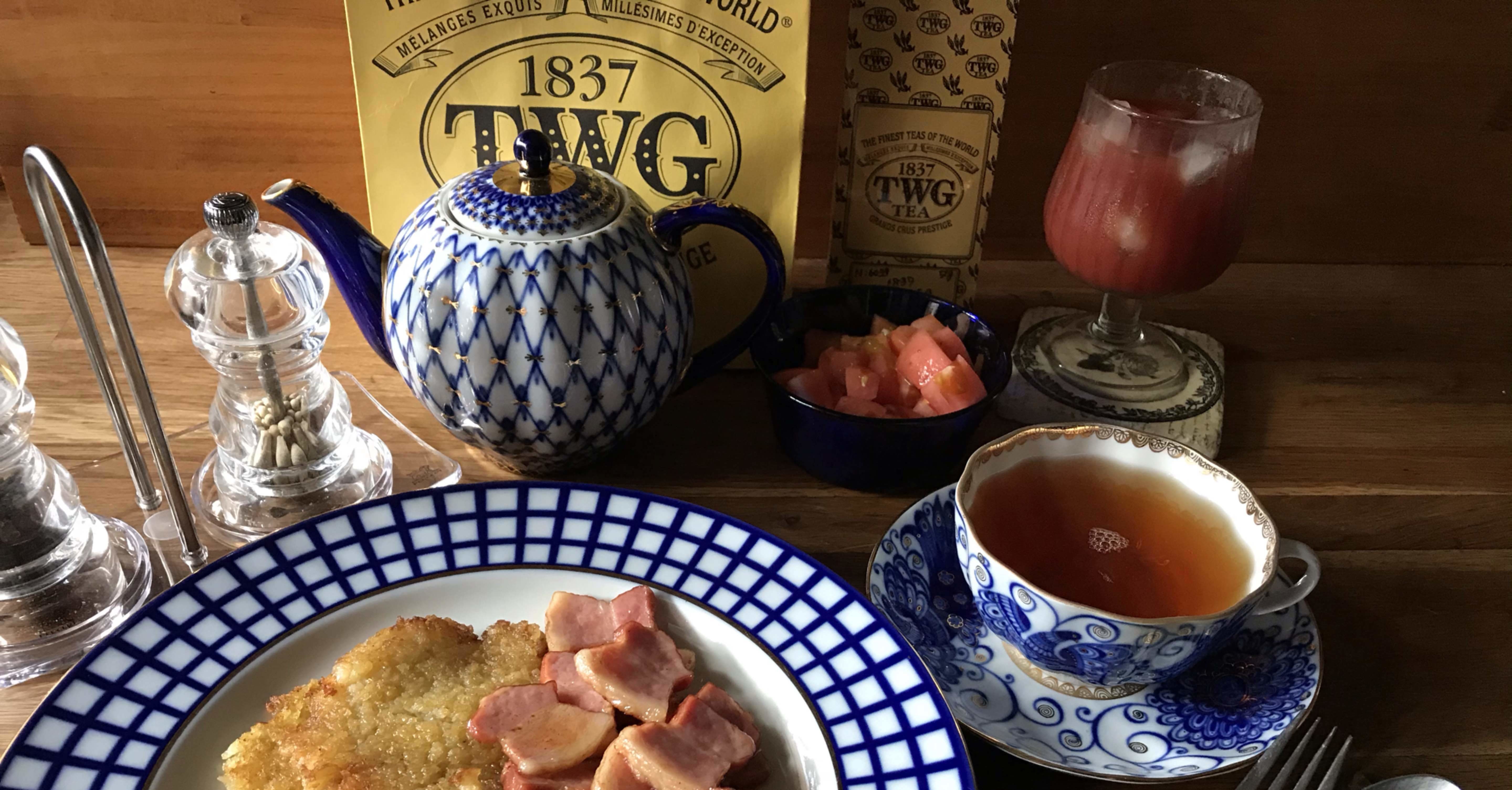 TWGとロモノーソフの火の鳥カップソーサーとコバルトネット(タサリナ