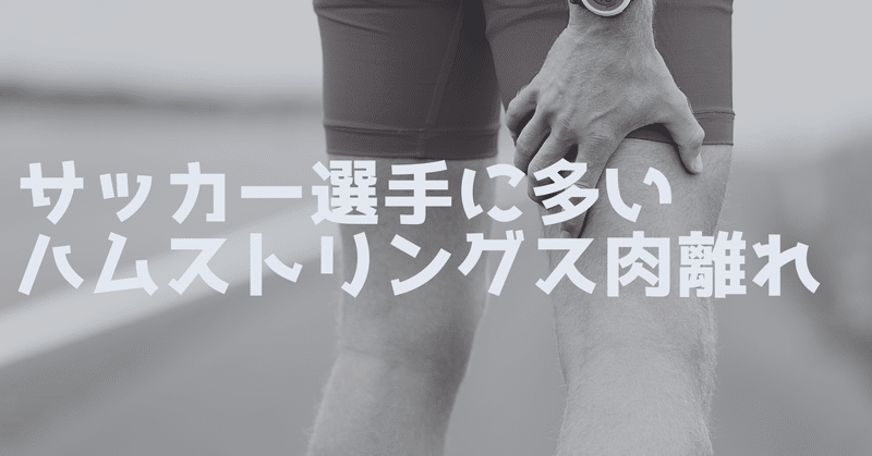 サッカー選手に多いハムストリングス肉離れ サッカー選手 向けフィジカルサポートnote 石橋 哲平 Note