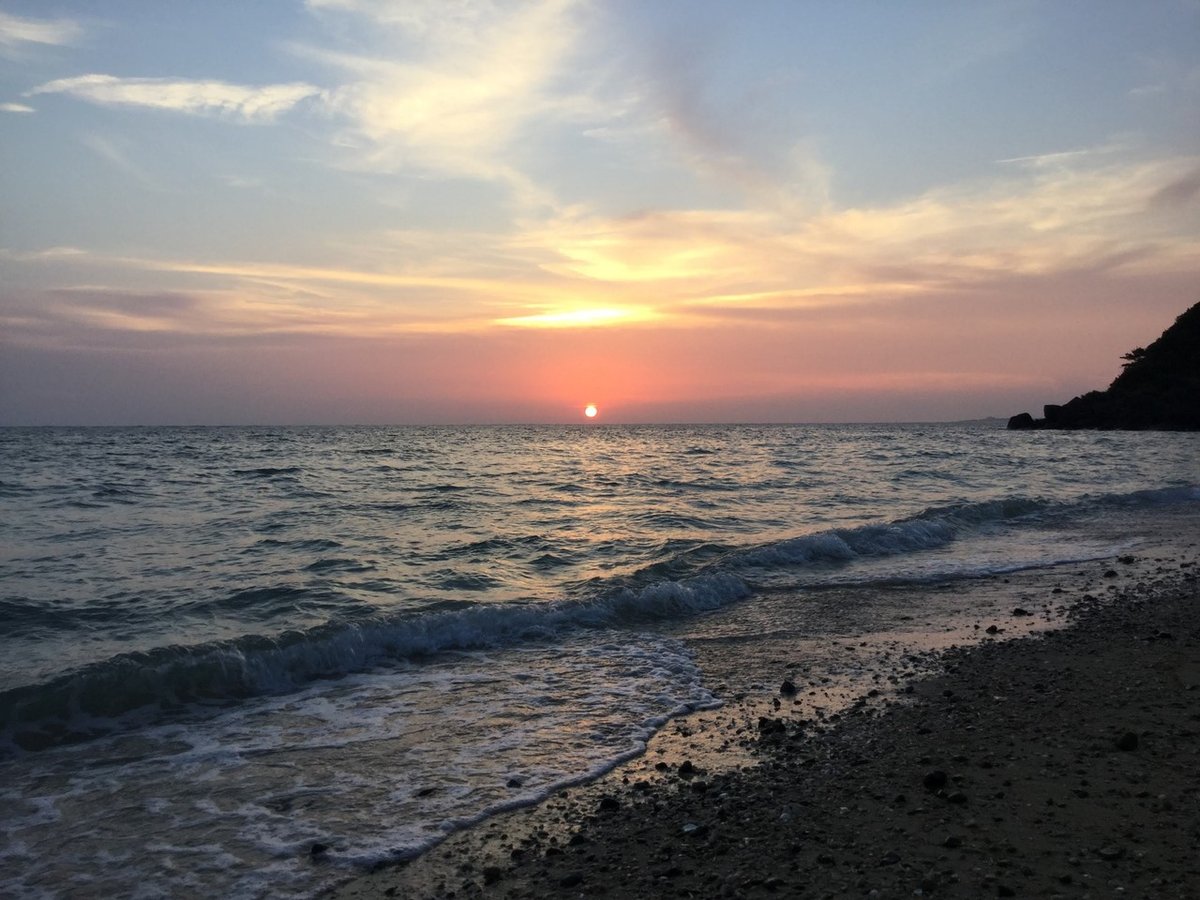 海に沈む夕日