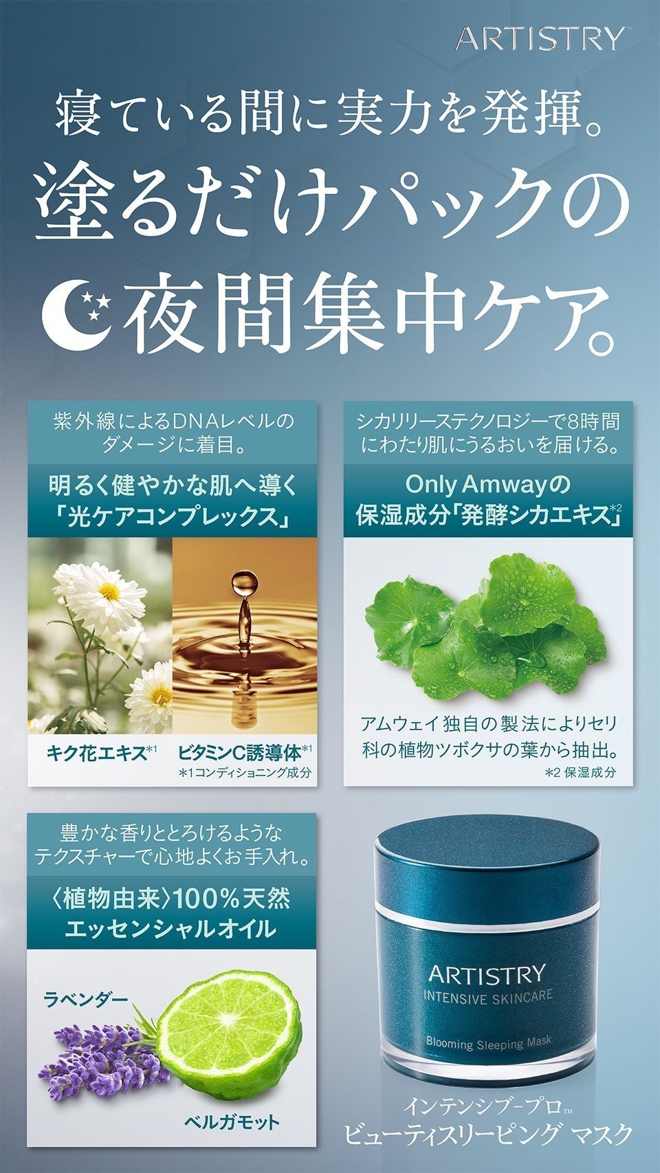 スキンnt アーティストリー スリーピング マスク アムウェイ