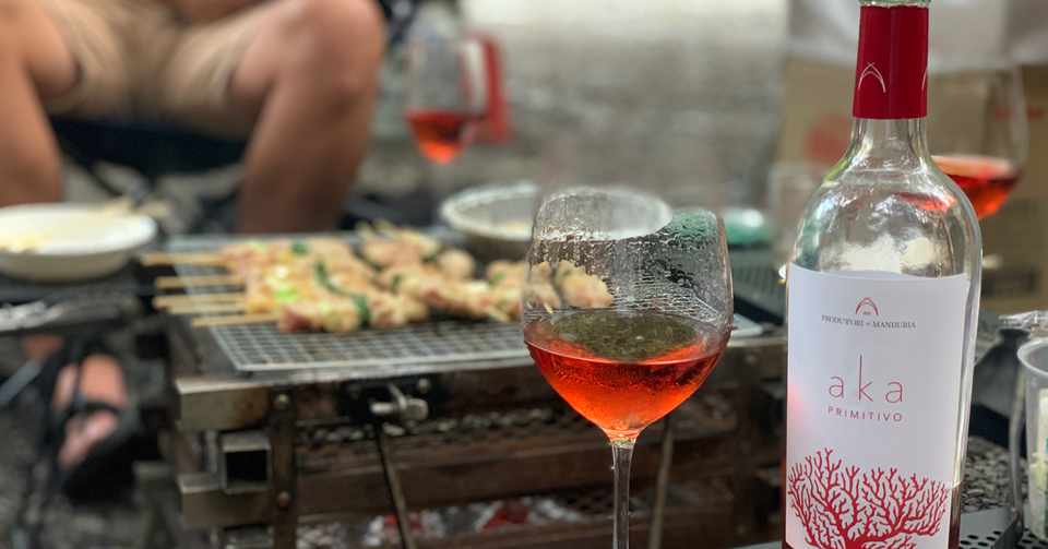 キャンプ飯とワイン 焼き鳥とロゼワインを合わせてみた ヤマノマン Fatcamp Note