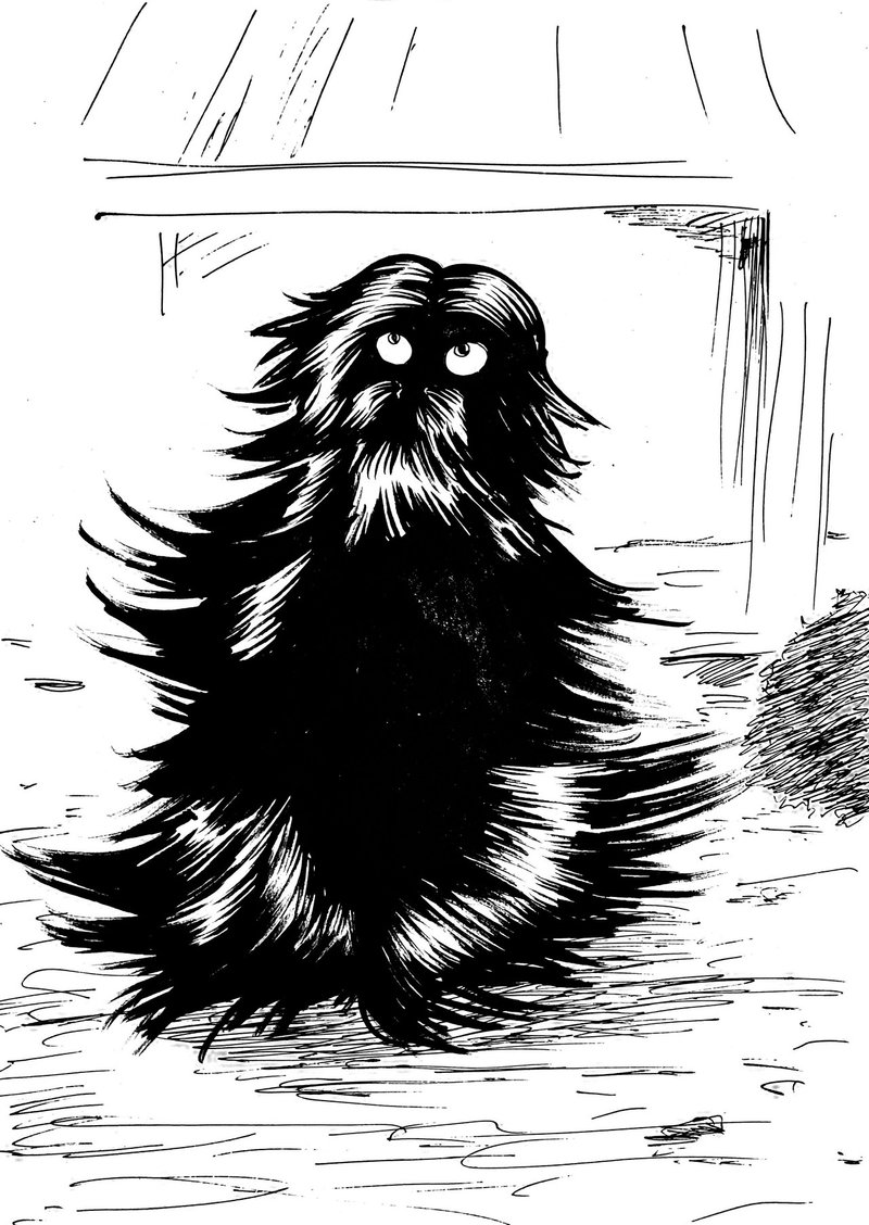 昔の妖怪 33 毛羽毛現 けうけげん 猿もおだてりゃ木から落ちるが また登るさ Note