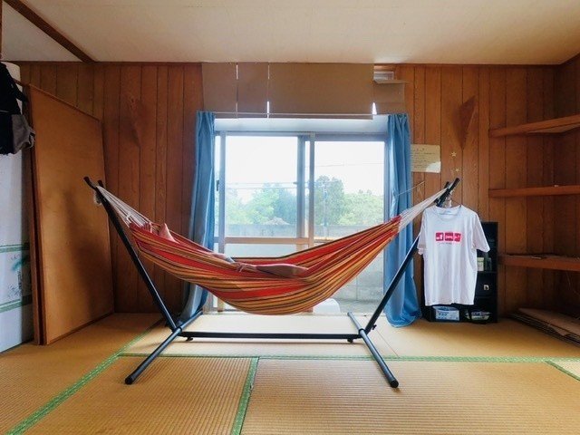 スペイン製 手編みハンモック 一点ものです ハンモックのある