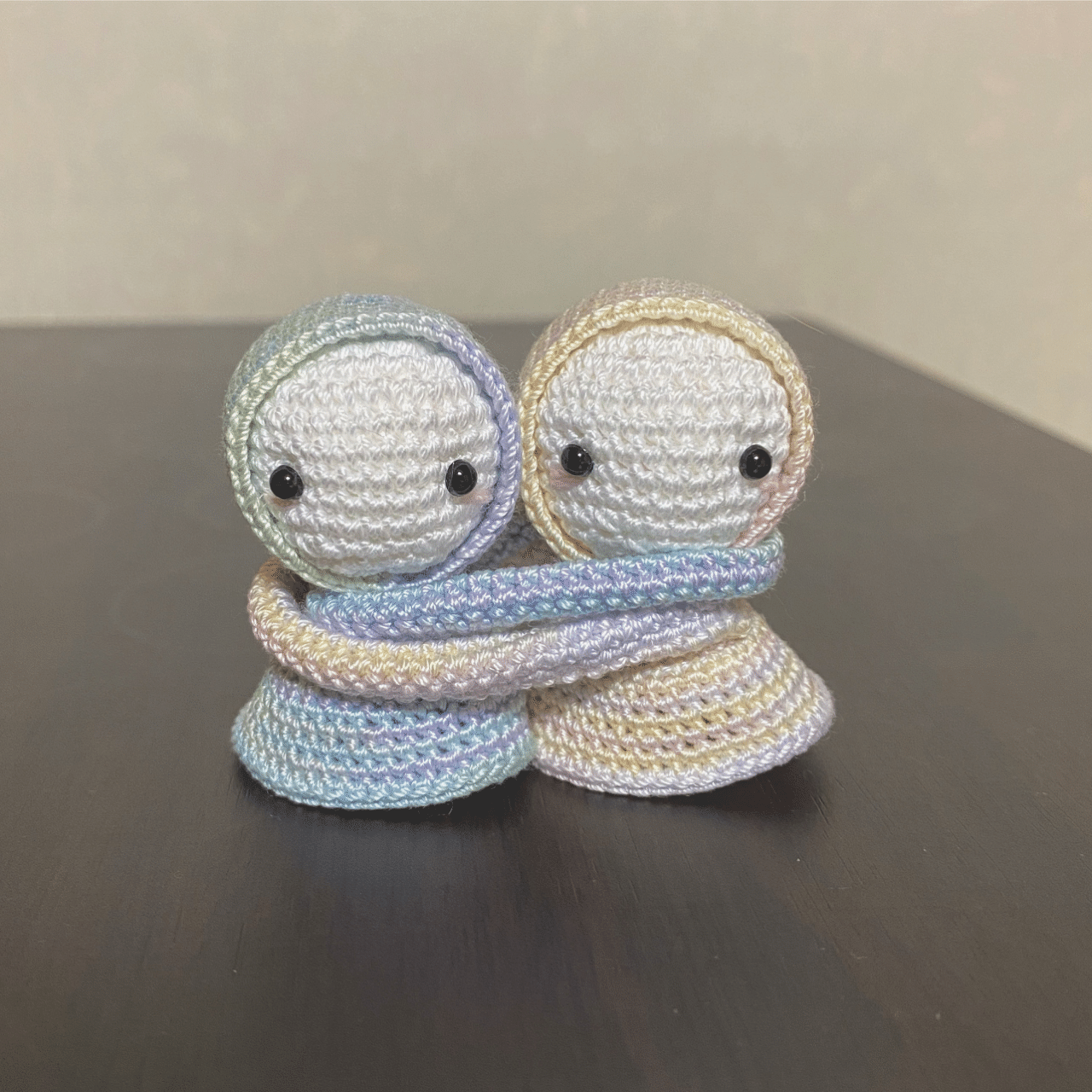 仲良し 完成です O O あみぐるみ てるてるずきんちゃんシリーズ てるてる坊主 Knitting 可愛い 人形 Zabesu Note
