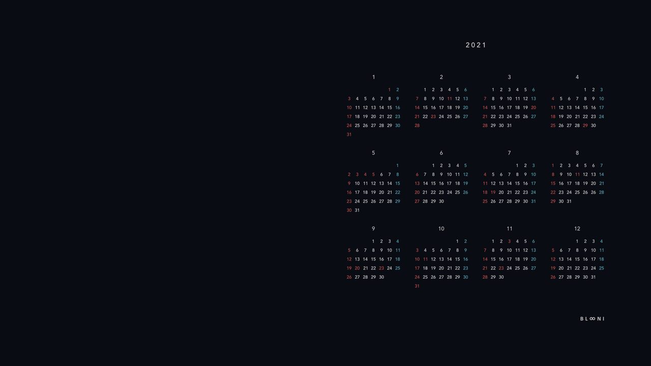 壁紙 シンプルな21年間カレンダー 無料 Blooni Note 壁紙 シンプルな21年間カレンダー 無料 Blooni Note