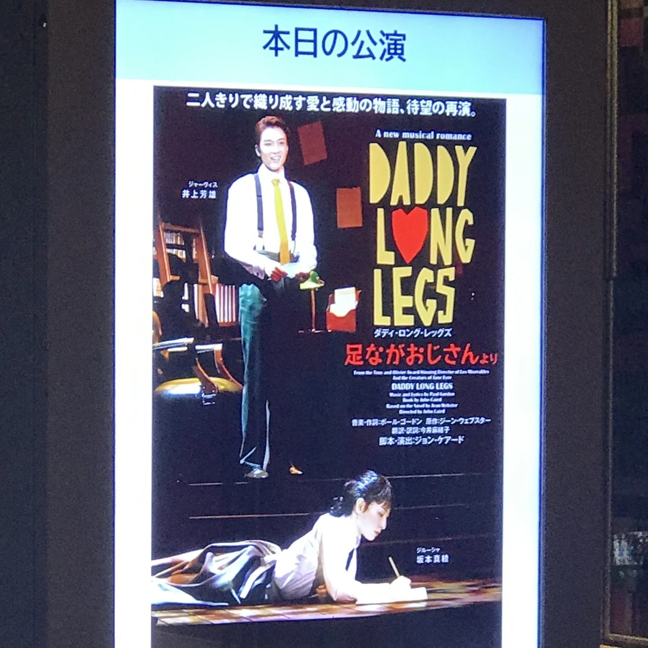 DVD ミュージカル ダディロングレッグス 井上芳雄/坂本真綾 DVD ミュージカル ダディロングレッグス 井上芳雄/坂本真綾