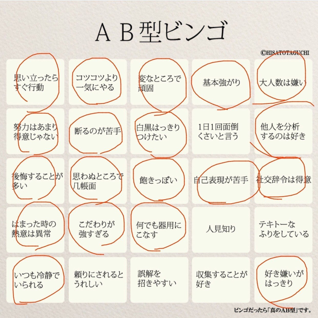 私 Ab型なのでab型ビンゴやってみました 結果 ビンゴしまくり なかなか当てはまってる気がするんですが同じab型の人はどうなんだろう 他の 血液型の方にもやってみてほしい Mii Note 私 Ab型なのでab型ビンゴやってみました 結果 ビンゴしまくり なかなか当てはまってる気がするんですが同じab型の人はどうなんだろう 他の 血液型の方にもやってみてほしい Mii Note