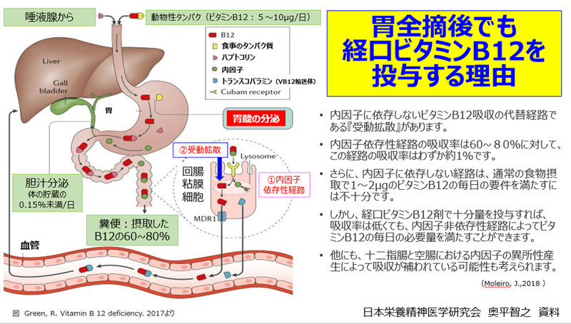 胃全摘後でも経口ビタミンb12投与は有用 栄養専門精神科医 奥平智之 食べてうつぬけ メンタルヘルスは食事から Note