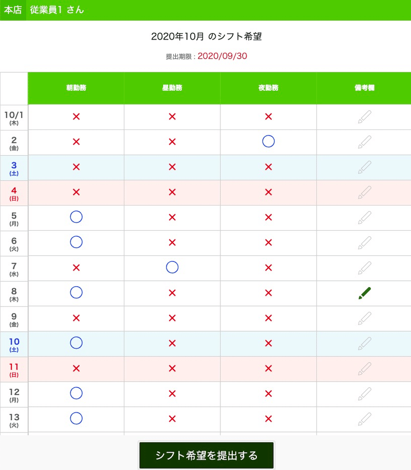 シフト スマレジ タイムカードでシフト管理してみた 有料版 あらゆるシステムを比較する人事担当者 Note