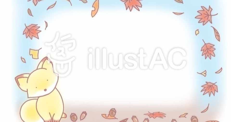 イラスト きつねフレーム あね Note