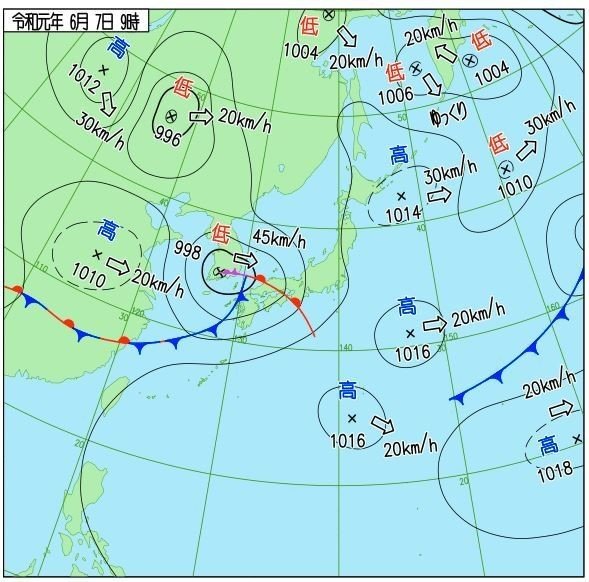 読み方 等圧線 基本操作等圧線（平面図と断面図）／中２地学／takaの授業記録2001