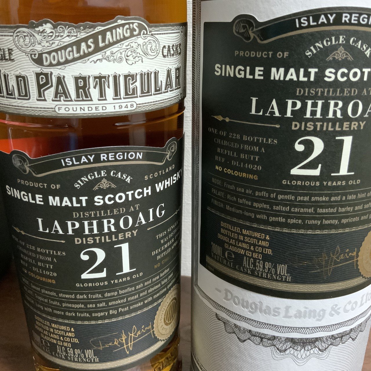 ダグラスレイン オールドパーティキュラー ラフロイグ 1998 21年