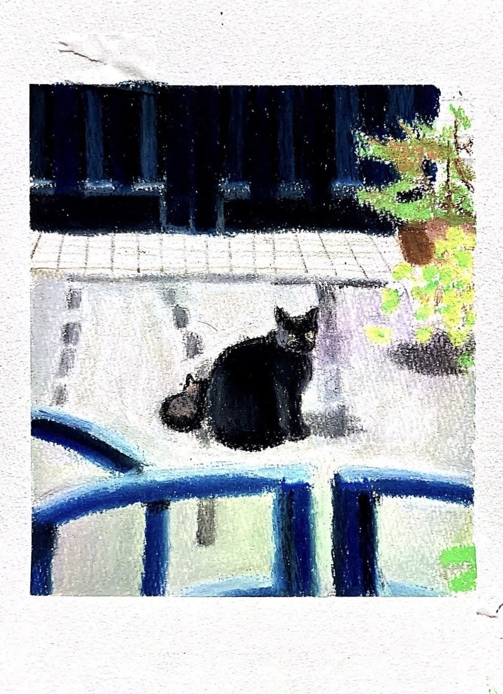 オイルパステルで絵を描き始めてさらに1ヶ月が経った｜こ林