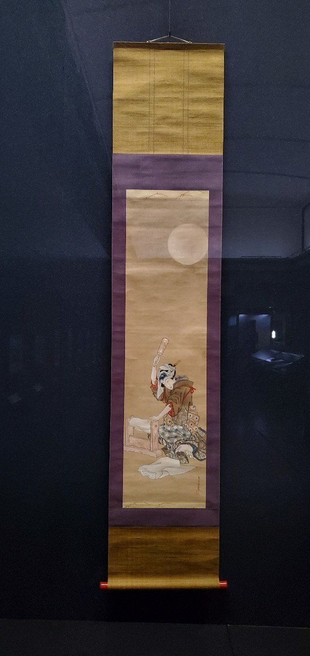 葛飾応為「月下砧打美人図」｜遠藤歩