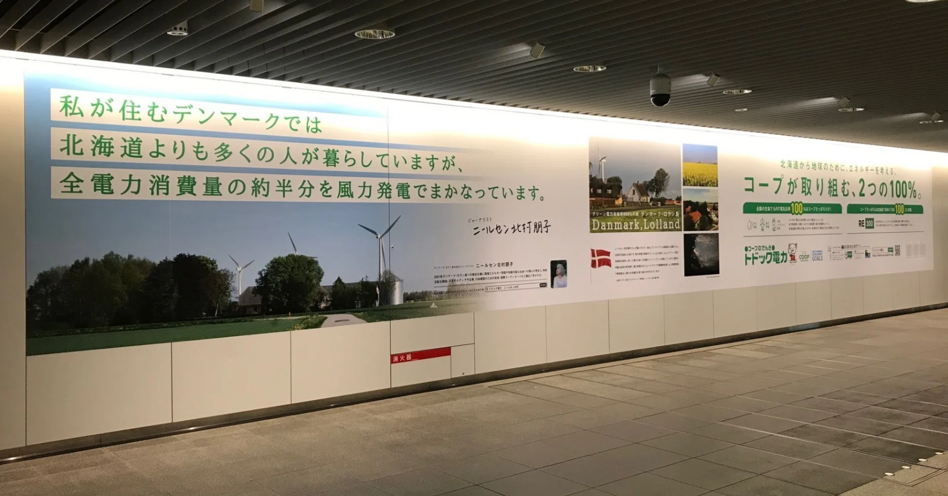 壁面広告用地 ロラン島の再エネがチカホ壁面広告に登場｜ニールセン北村朋子