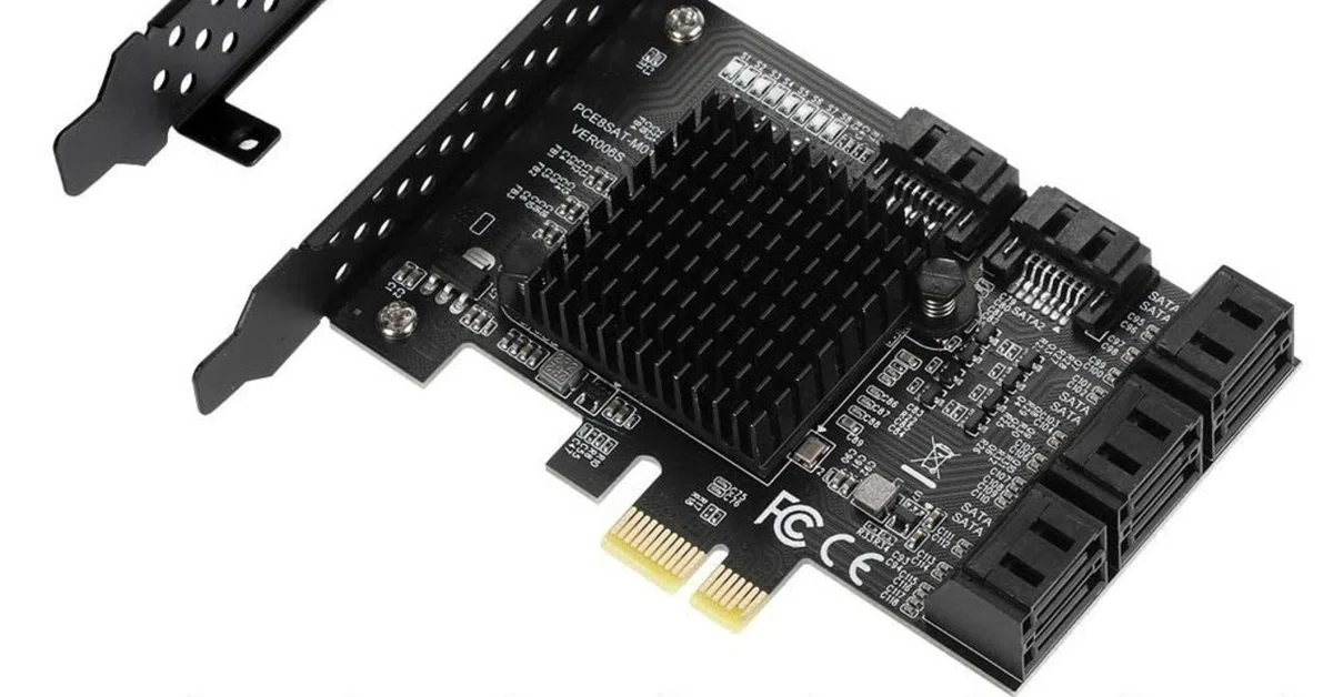 8ポートもSATAが増設出来るPCI-E(1X)ボードを試す｜達磨亭与太郎