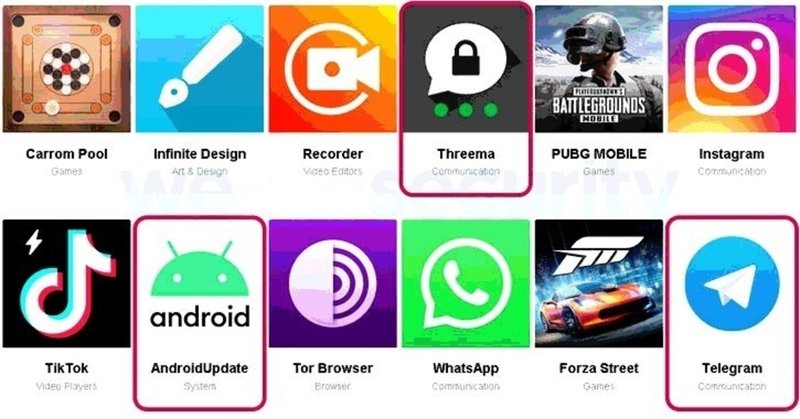 Telegram や Threema アプリを装う新しい Android スパイウェアに注意 Hackernews Note
