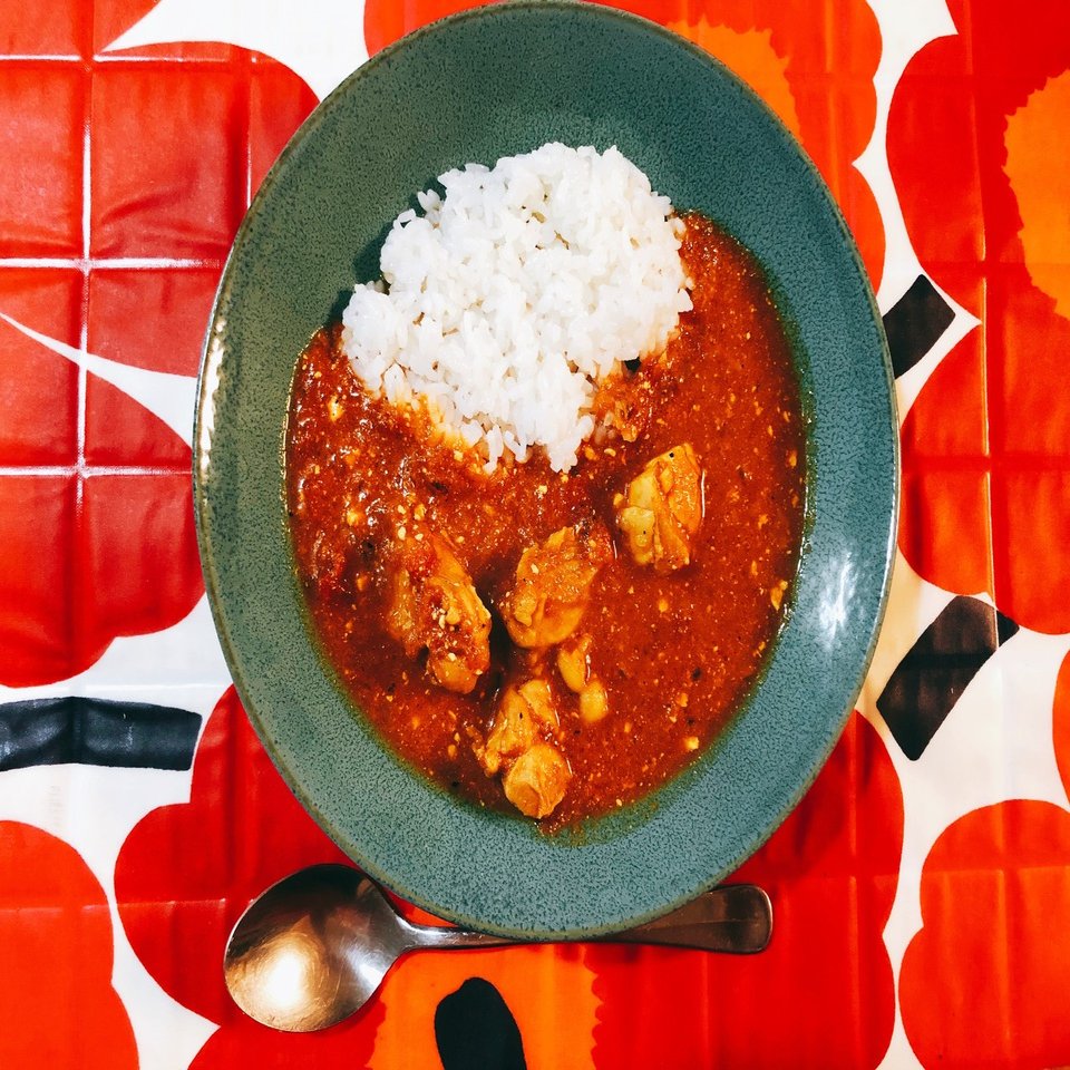 16 カレー作りつつ『私でもスパイスカレー作れました！』レビューし