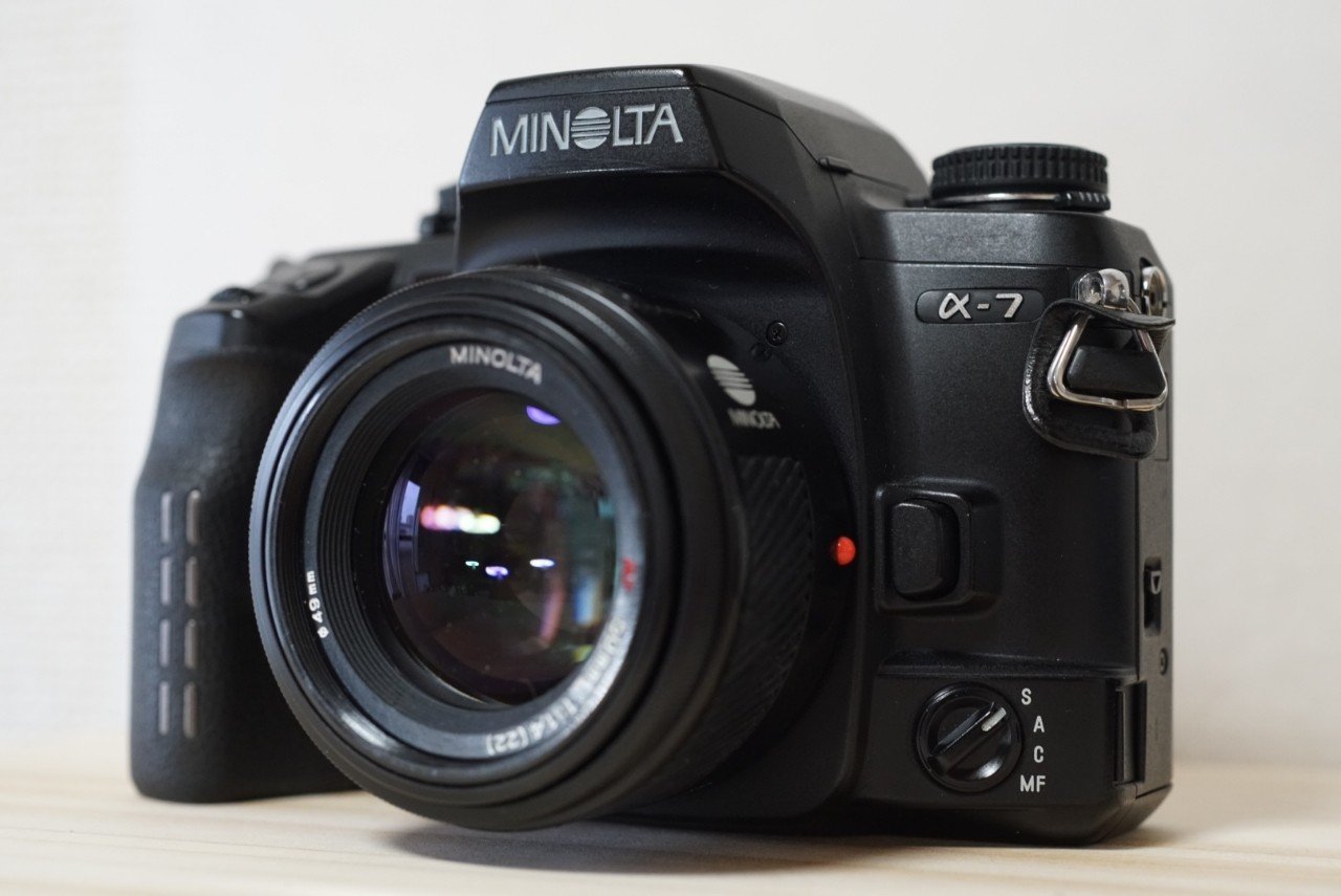 大きな液晶画面 MINOLTA α-7｜かぺりと