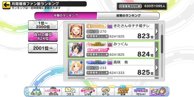 デレステ 再びアイドルマスター プロデューサーランクｓｓｓ を目指す ３ みーにん Note