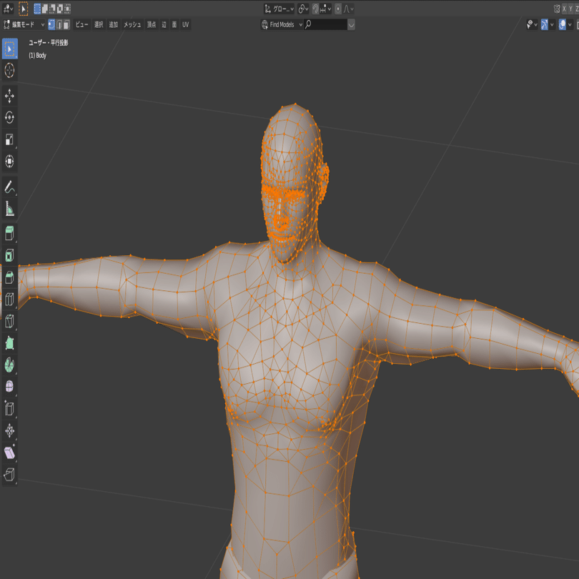 マッチョでもわかるblender リトポロジー Kageji Note
