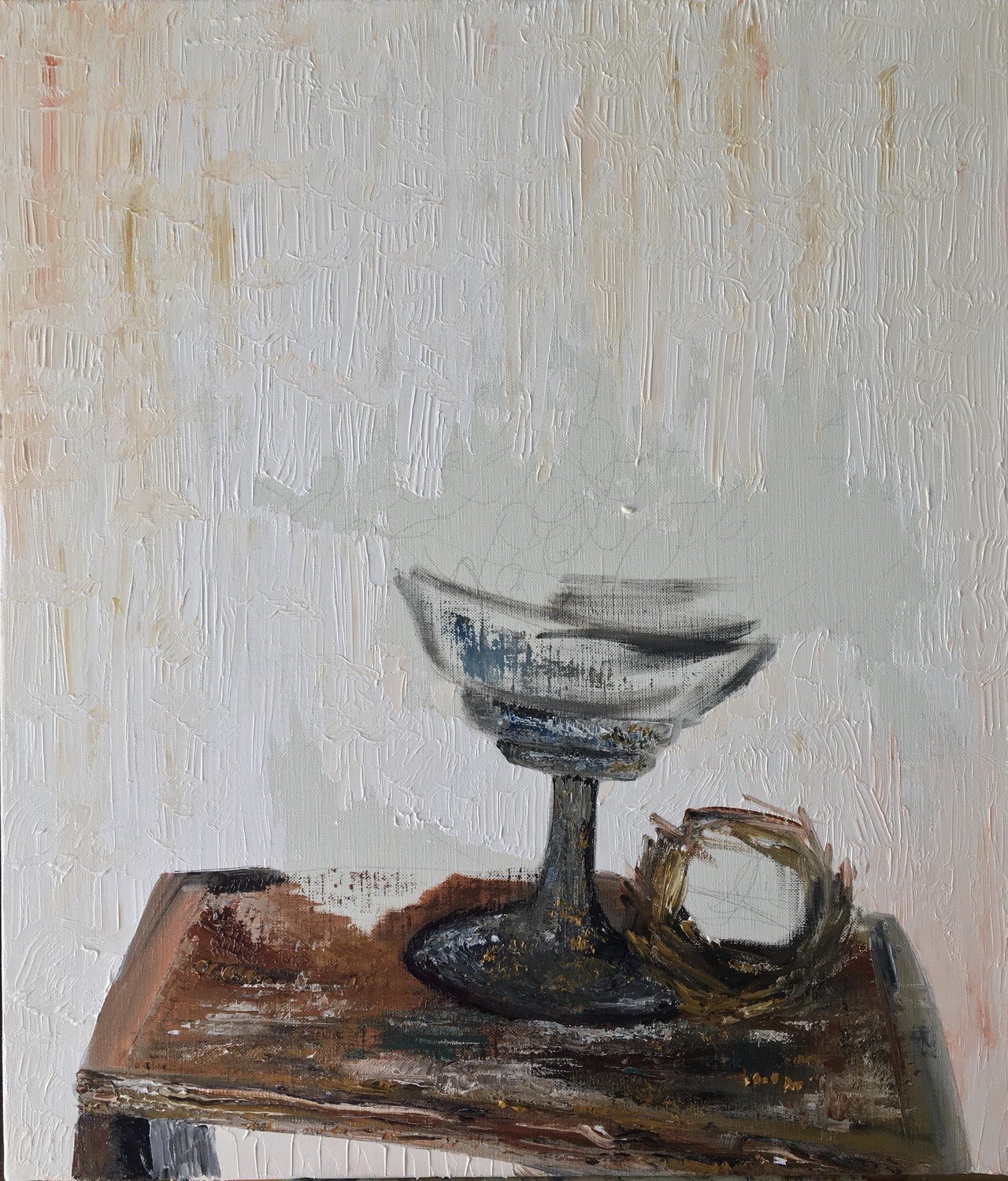 油絵「ブルーベルと小鳥」ができるまで|芸術 絵画｜雨星立夏 Rikka