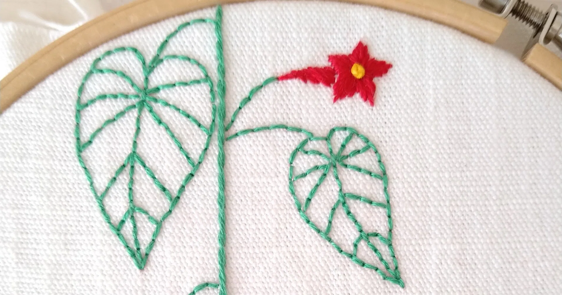 Star gloryの刺繍図案* ステップ4 〜蕾の刺繍〜｜Apostrophe+s 刺繍