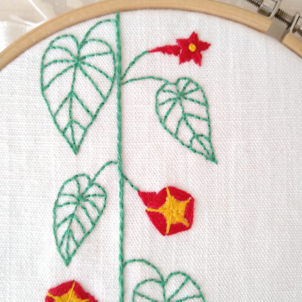 Star gloryの刺繍図案* ステップ4 〜蕾の刺繍〜｜Apostrophe+s