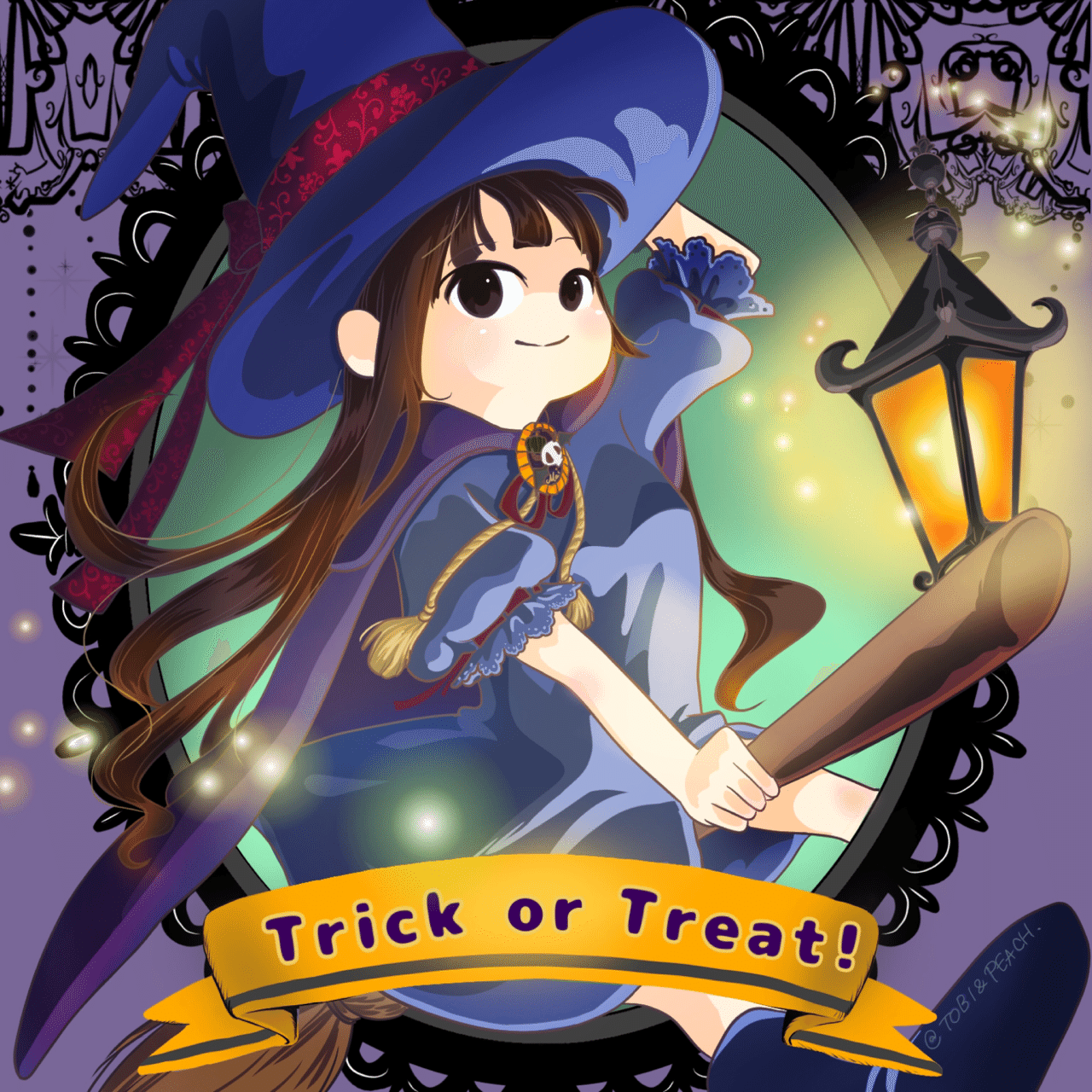 Instagram似顔絵ハロウィン企画のイラストです 鳶とピーチ Note