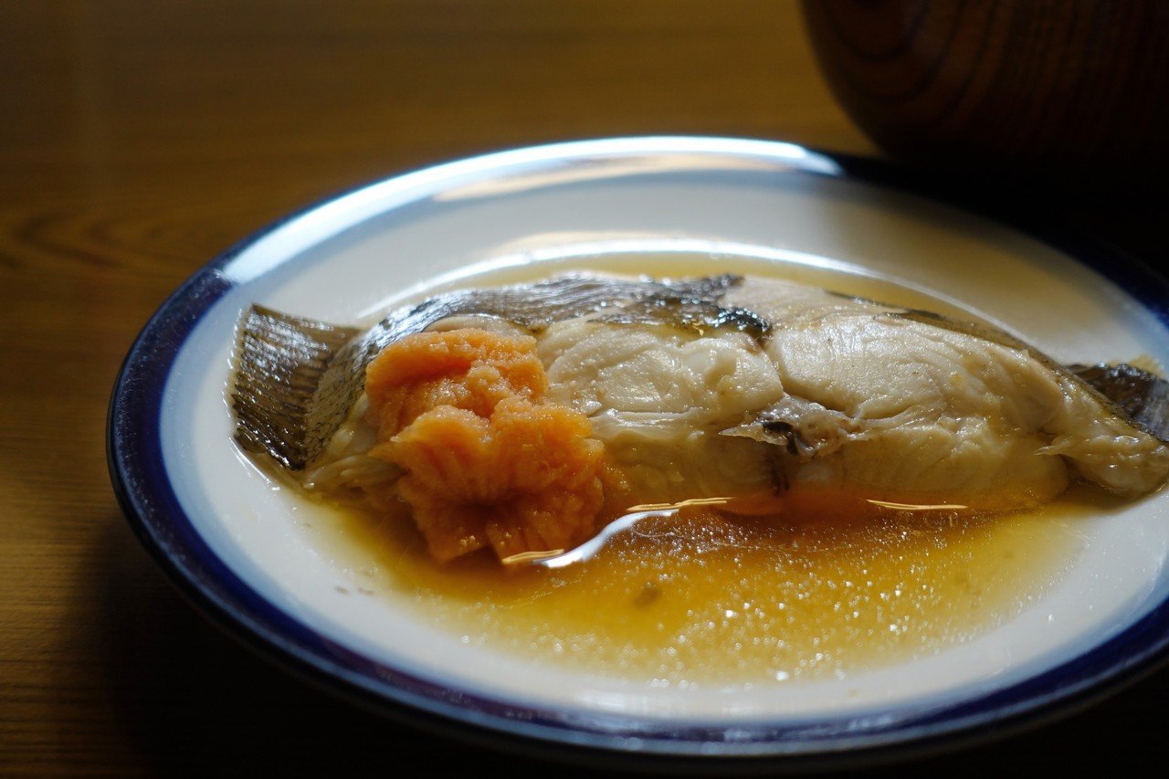 かれいの煮付けとブロッコリーのお浸し ハラダコオジ Note かれいの煮付けとブロッコリーのお浸し ハラダコオジ Note