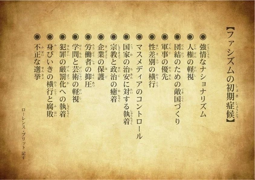 ファシズムの初期兆候