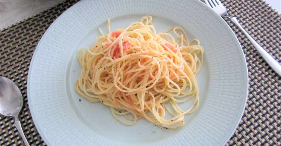 がんばりすぎないお昼ごはん たらこパスタ 真帆 沁 Mahoshin 文筆家 Note