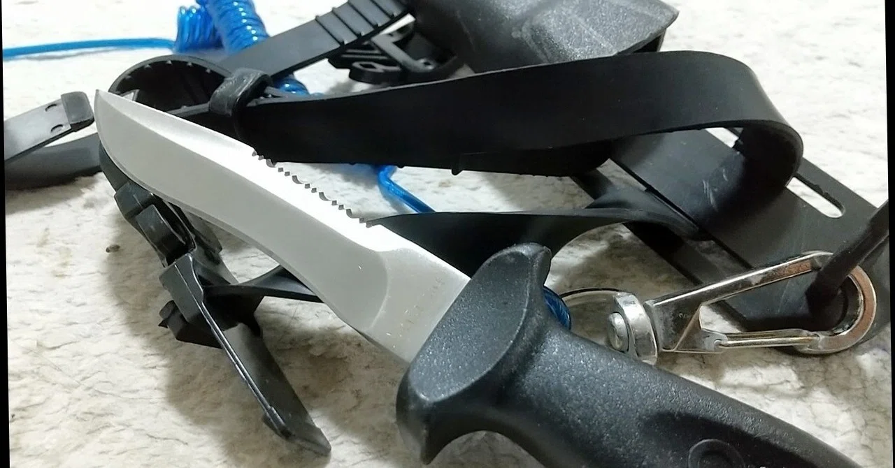 魚突き引退につき、道具一式 - 福岡県の家具 魚突きナイフ オマー新品未